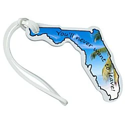 Soft Vinyl Full-Color Luggage Tag - Florida