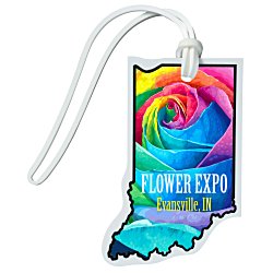 Soft Vinyl Full-Color Luggage Tag - Indiana