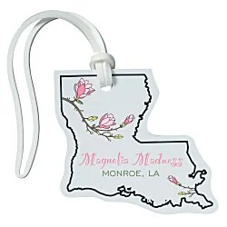 Soft Vinyl Full Color Luggage Tag - Louisiana