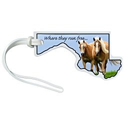 Soft Vinyl Full-Color Luggage Tag - Maryland