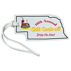 Soft Vinyl Full-Color Luggage Tag - Nebraska