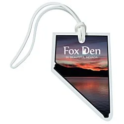 Soft Vinyl Full-Color Luggage Tag - Nevada