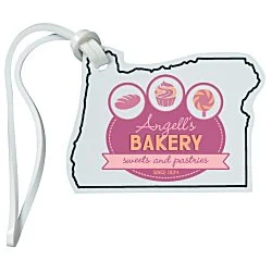 Soft Vinyl Full-Color Luggage Tag - Oregon