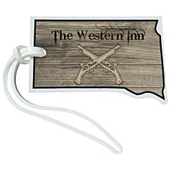 Soft Vinyl Full-Color Luggage Tag - South Dakota