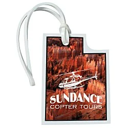 Soft Vinyl Full-Color Luggage Tag - Utah