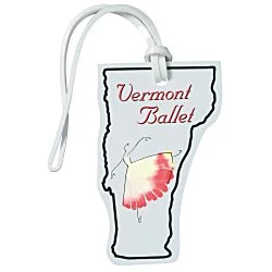 Soft Vinyl Full Color Luggage Tag - Vermont