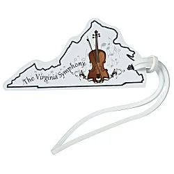 Soft Vinyl Full-Color Luggage Tag - Virginia