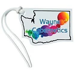 Soft Vinyl Full-Color Luggage Tag - Washington