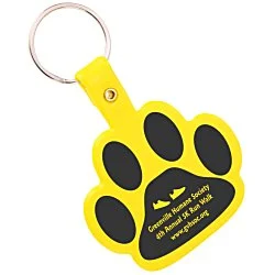 Paw Shaped Keychain - Opaque - 24 hr