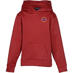 Athletic Fleece Pullover Hoodie - Youth - Embroidered