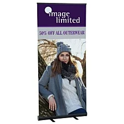 Economy Retractable Fabric Banner Display - 36"