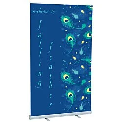 Economy Retractable Fabric Banner Display - 47-1/4"