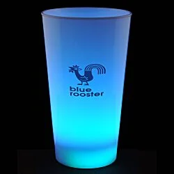 Light-Up Frosted Glass - 17 oz. - Multicolor - 24 hr