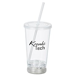 To-Go Light-Up Tumbler with Straw - 16 oz. - Multicolor - 24 hr