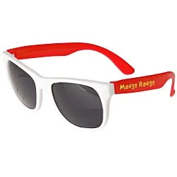 Neon Sunglasses with White Frames - 24 hr