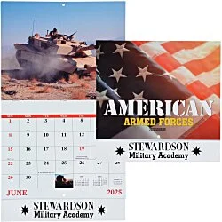 American Armed Forces Wall Calendar - Stapled