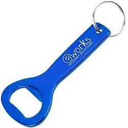 Flat Top Bottle Opener Keychain