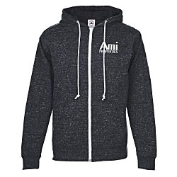 French Terry Snow Heather Full-Zip Hoodie - Screen