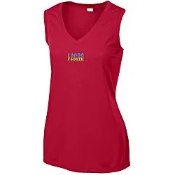 Sleeveless Contender V-Neck Tank - Ladies' - Embroidered