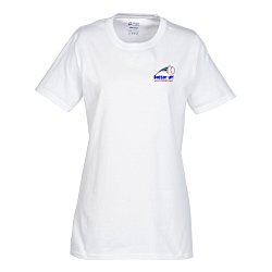 Port Classic 5.4 oz. T-Shirt - Ladies' - White - Embroidered