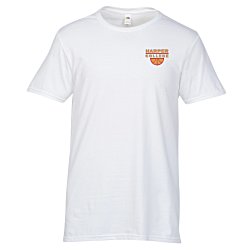 Fruit of the Loom Sofspun T-Shirt - Men's - White - Embroidered