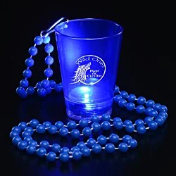 Light-Up Shot Glass on Beaded Necklace - 2 oz. - 24 hr