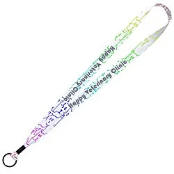 Dye-Sub Lanyard - 3/4" - 32" - Metal Split Ring