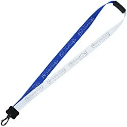 Two-Tone Poly Lanyard - 3/4" - 34" - Plastic Swivel Snap Hook