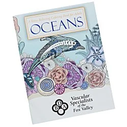 Stress Relieving Adult Coloring Book - Oceans