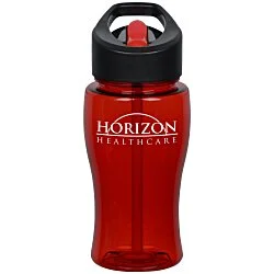 Poly-Pure Lite Bottle with Two-Tone Flip Straw Lid - 18 oz.