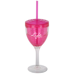 Cool Gear™ Wine Glass with Lid - 12 oz.  Main Image