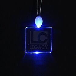 Light-Up Pendant Necklace - Square