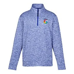 Voltage 1/4-Zip Heather Pullover - Embroidered