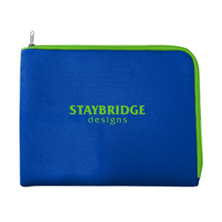 Two-Tone Zippered Tablet Sleeve  Main Image
