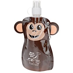 Paws and Claws Foldable Bottle - 12 oz. - Monkey - 24 hr