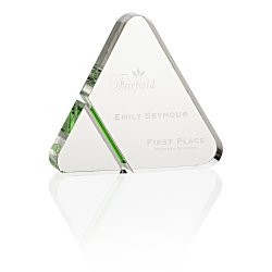 Triangle Stripe Crystal Award