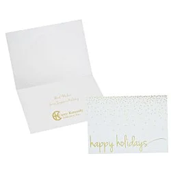 Happy Holidays Confetti Greeting Card