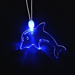 Light-Up Pendant Necklace - Dolphin