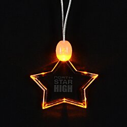 Light-Up Pendant Necklace - Star