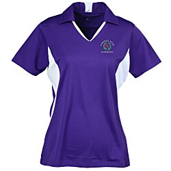 Side Blocked Micropique Sport-Wick Polo - Ladies' - Embroidered - 24 hr