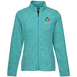 Heathered Microfleece Jacket - Ladies' - 24 hr