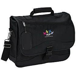 Tech Laptop Messenger Brief - Embroidered