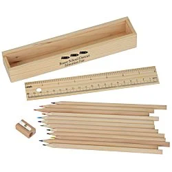 Colored Pencil & Ruler Box