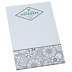 Color-In Notepad - Floral