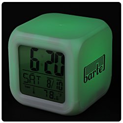 Color Changing LED Alarm Clock - 24 hr