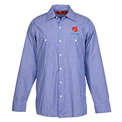 Red Kap Technician Striped Work Shirt