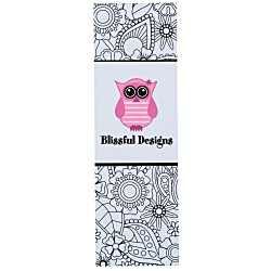 Coloring Bookmark - Floral