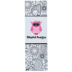 Coloring Bookmark - Floral