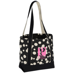 Designer Accent Gusseted Tote-Bubble Explosion  Main Image