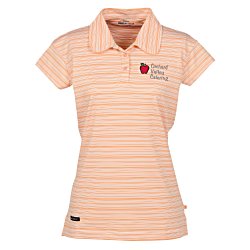 Princeton Micro Stripe Performance Cap Sleeve Polo - Ladies'